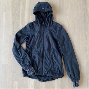 Lululemon black hooded lightweight jacket